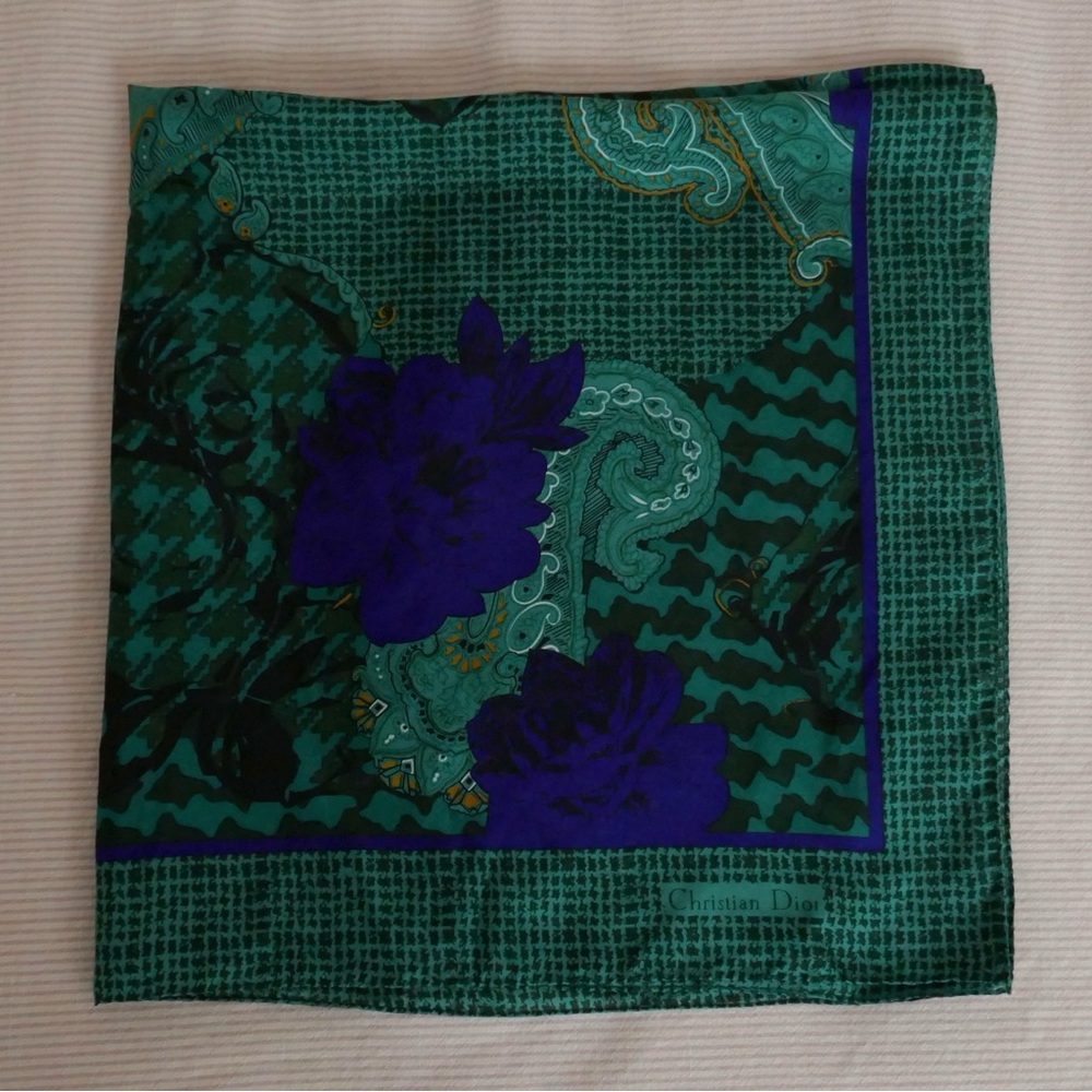 Christian Dior vintage silk scarf